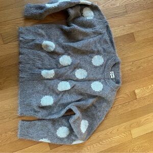 Degen Brown Polka Dot Sweater